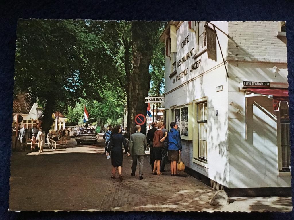 Oude ansichtkaart Bergen, Restaurant de Rustende Jager, Ophalen of Verzenden, 1960 tot 1980, Gelopen, Noord-Holland