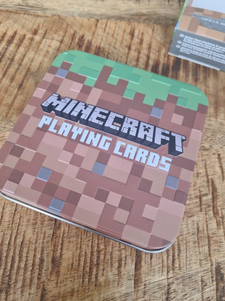 Minecraft playing cards in Tin, Ophalen of Verzenden, Nieuw, Speelkaart(en)