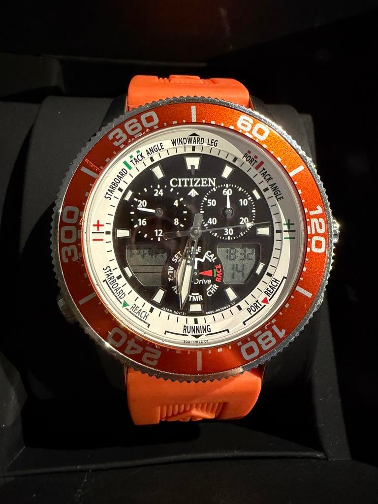 Citizen Promaster Marine Yacht Eco-Drive JR4061-18E horloge, Ophalen of Verzenden, Gebruikt, IOS