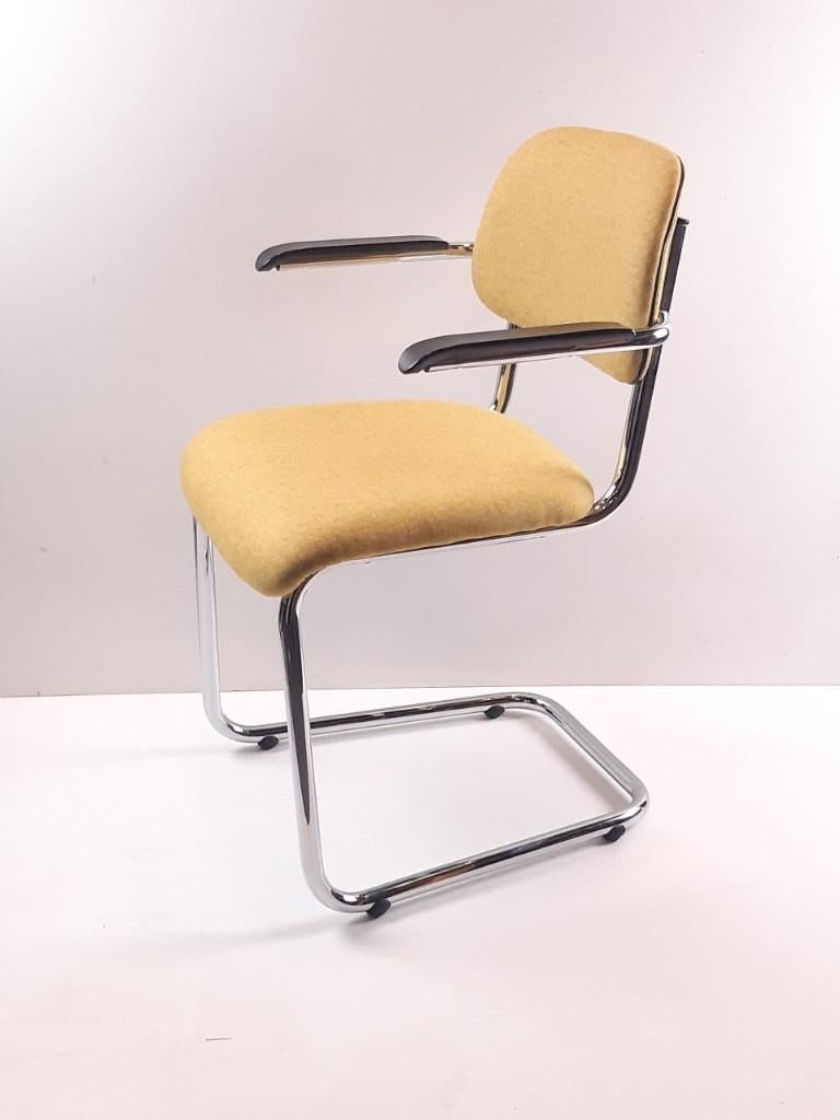 Lande Artifort - Jami slede eetkamerstoel Gispen stijl, Ophalen, Gebruikt, Gispen, Vijf, Zes of meer stoelen