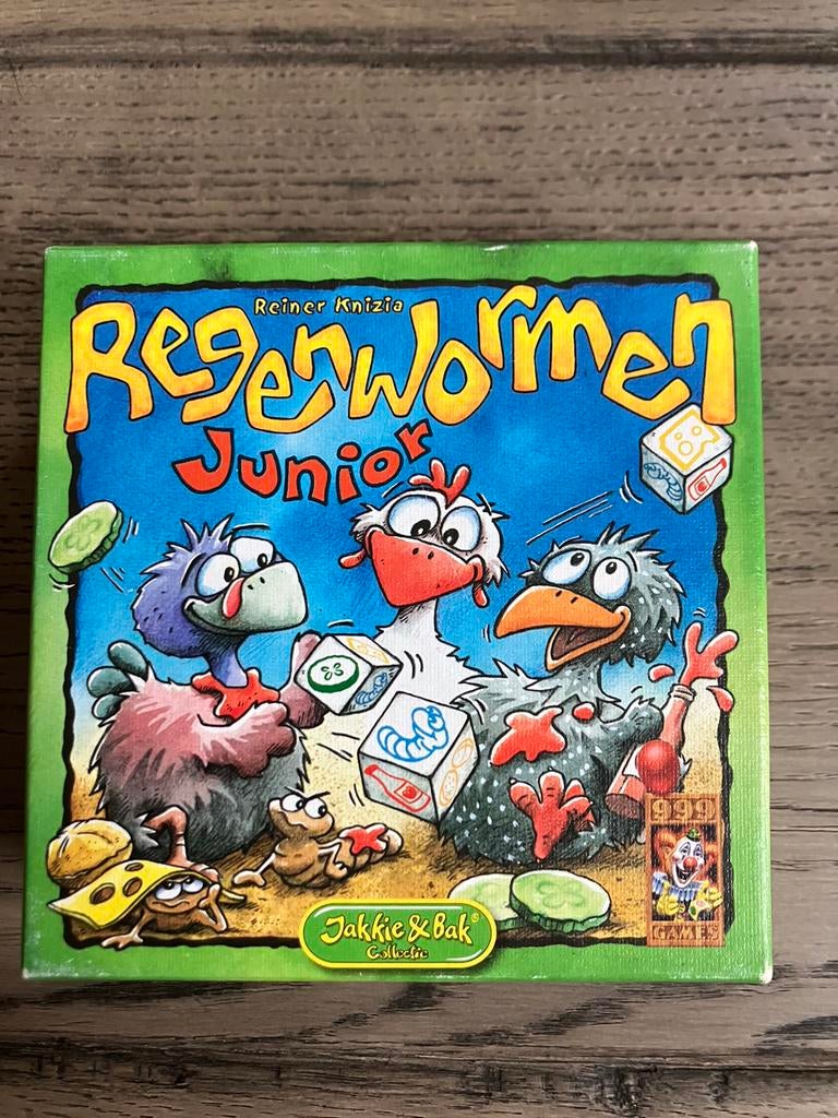 Regenwormen junior spel 5+, Hobby en Vrije tijd, Gezelschapsspellen | Kaartspellen, Vijf spelers of meer, Ophalen of Verzenden