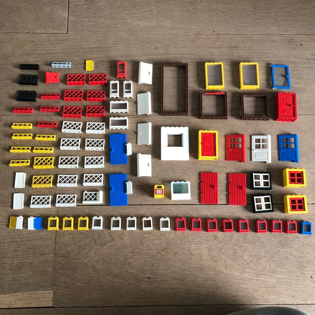 Vintage Lego ramen deuren en hekken, Ophalen of Verzenden, Zo goed als nieuw