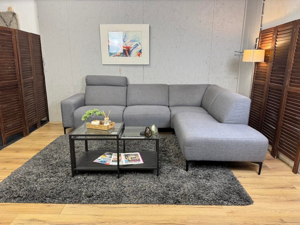 “Profijt Meubel Mendon” Elektrische Hoekbank- Gratis Bezorgd, Ophalen of Verzenden, Zo goed als nieuw, Noordkade 68A, Vierpersoons of meer