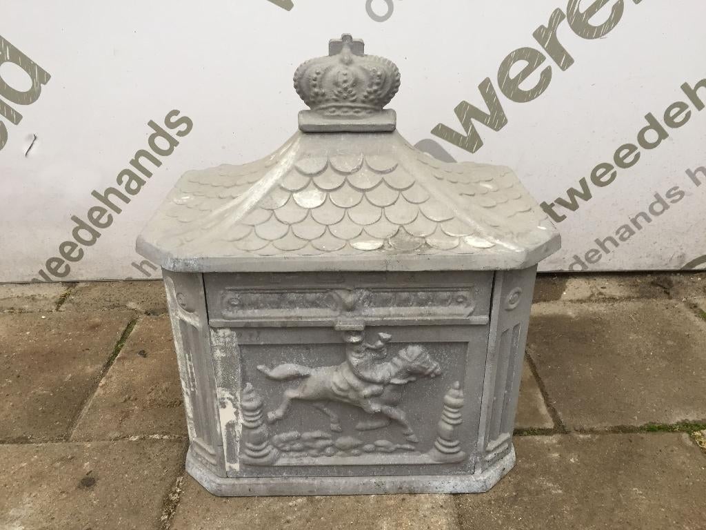Brievenbus, Ophalen of Verzenden, Gebruikt, IJzer, Staande brievenbus