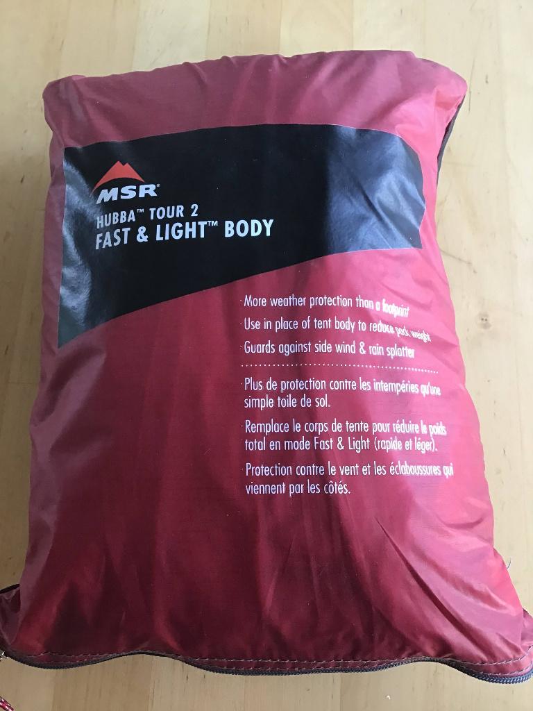 MSR Hubba Tour 2 Fast & Light Body, Caravans en Kamperen, Tenten, Ophalen of Verzenden, Nieuw, Tot en met 2