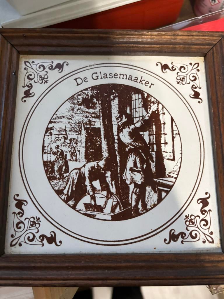 3 tegeltjes beroepen plus 1, Antiek en Kunst, Ophalen of Verzenden