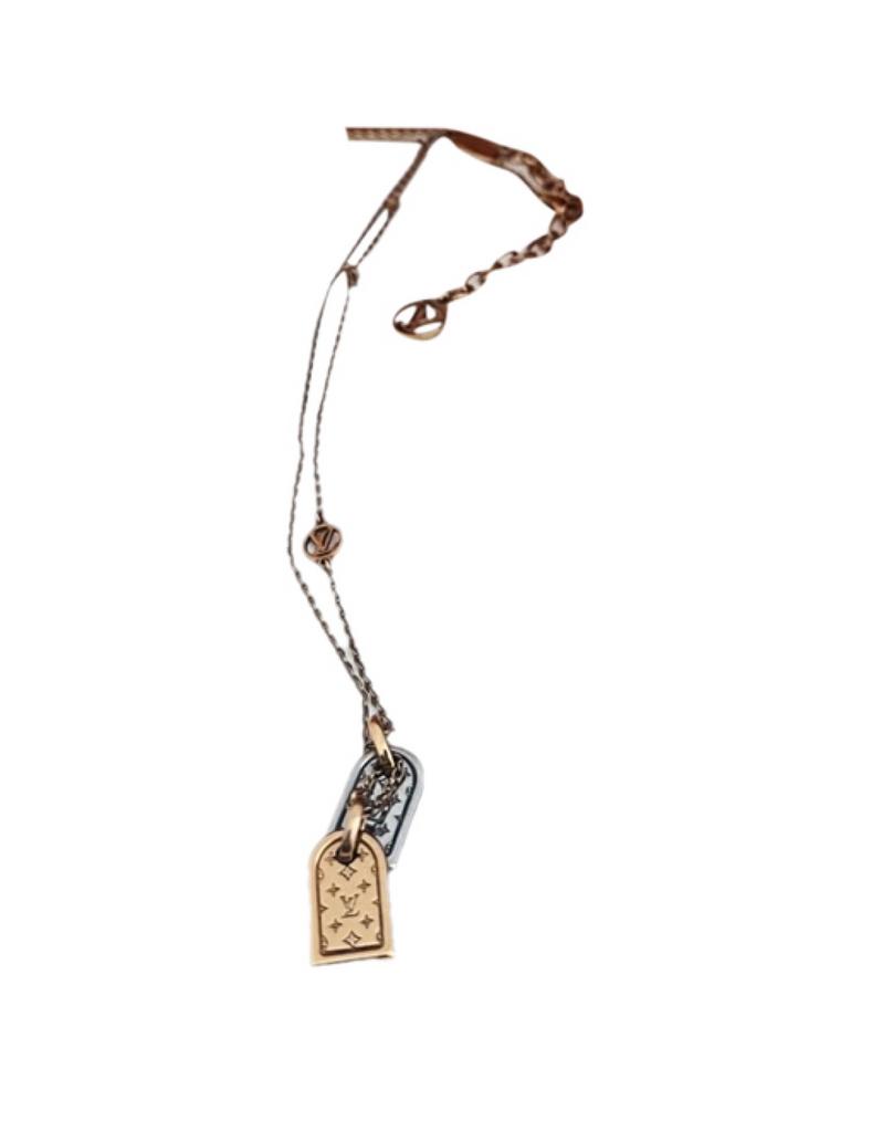 Louis Vuitton Nanogram Ketting, Ophalen of Verzenden, Zo goed als nieuw, Goud, Overige materialen