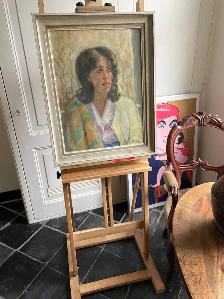 Olieverf onbekende dame - Tilla Terwindt, Antiek en Kunst, Kunst | Schilderijen | Klassiek, Ophalen