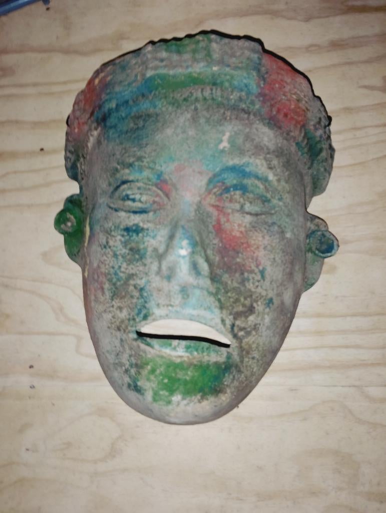 Mexicaans stenen XL masker gerelateerd aan de Inca cultuur, Ophalen of Verzenden