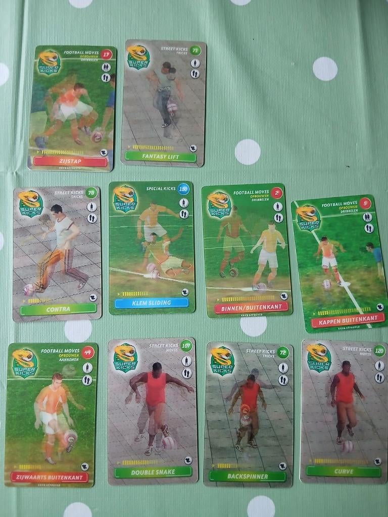 Super Kicks Kaarten Collectie, Verzamelen, Ophalen of Verzenden, Gebruikt, Overige sporten, Spelerskaart