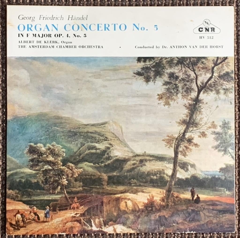 Händel EP:  Orgelconcert nr.5, A.de Klerk en A.vd Horst, Ophalen of Verzenden, Romantiek, Gebruikt, Overige typen