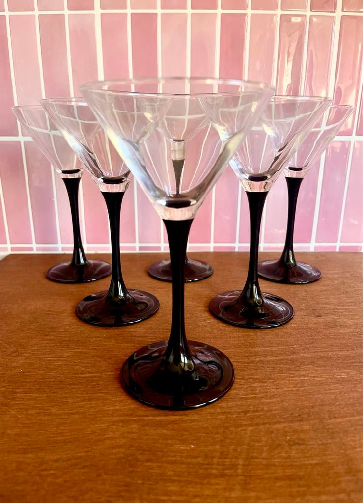 Luminarc Domino Martini Glazen Set, Glas of Glazen, Ophalen of Verzenden, Effen, Glas