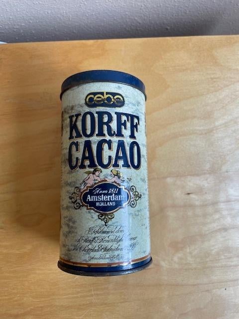 Cebo Korff cacao blik, Ophalen of Verzenden, Gebruikt, Overige, Overige merken