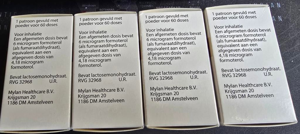 4x Formoterol Novolizer 6 microgram - Ongeopend, Ophalen of Verzenden, Nieuw