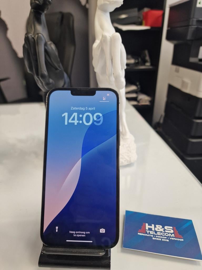 iPhone 13 Pro max  kleur grijs 128 GB 2 jaar garantie, 256 GB, Ophalen of Verzenden, Zo goed als nieuw, IPhone 13 Pro