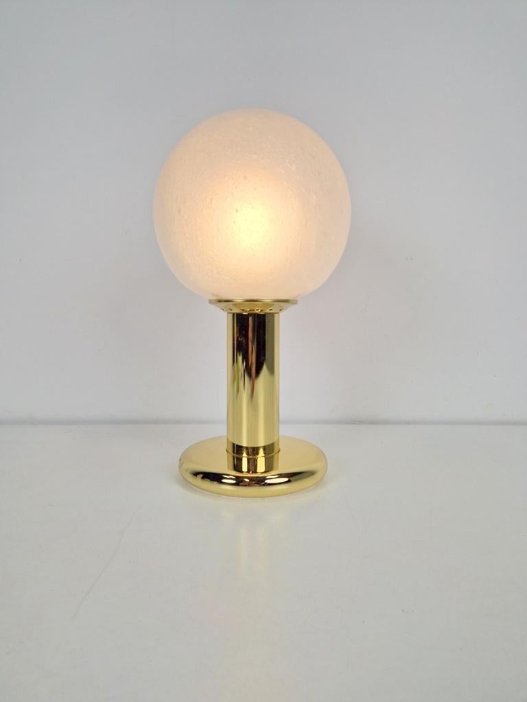 Vintage tafellamp targetti sankey bol messing italy ‘60, N, N, Vintage, Ophalen of Verzenden