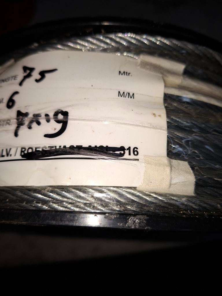 Staaldraad 6mm, Tuin en Terras, Gaas en Draad, Ophalen of Verzenden, Nieuw, 20 meter of meer