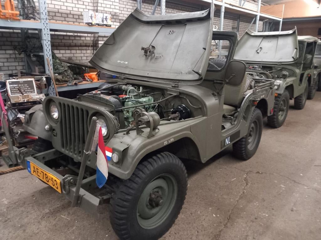 nekaf M38A1 4x4. 1,25 TON Willy, Auto's, Stof, Trekhaak, Cabriolet, Handgeschakeld