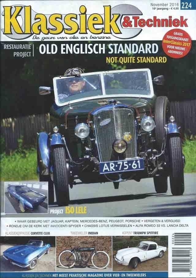 Klassiek & Techniek 224 2016 : Triumph Spitfire - Lotus Elan, Ophalen of Verzenden, Gelezen, Algemeen