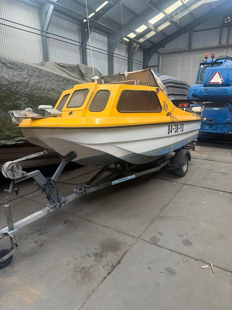 Pilot Visboot. Kajuitboot., Watersport en Boten, Ophalen, Gebruikt, 30 tot 50 pk, 3 tot 6 meter