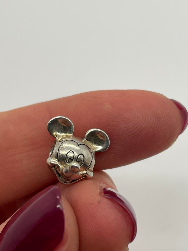D374 Pandora zilveren bedel Disney Mickey Mouse, Sieraden, Tassen en Uiterlijk, Bedels, Pandora, Ophalen of Verzenden, X, Zilver