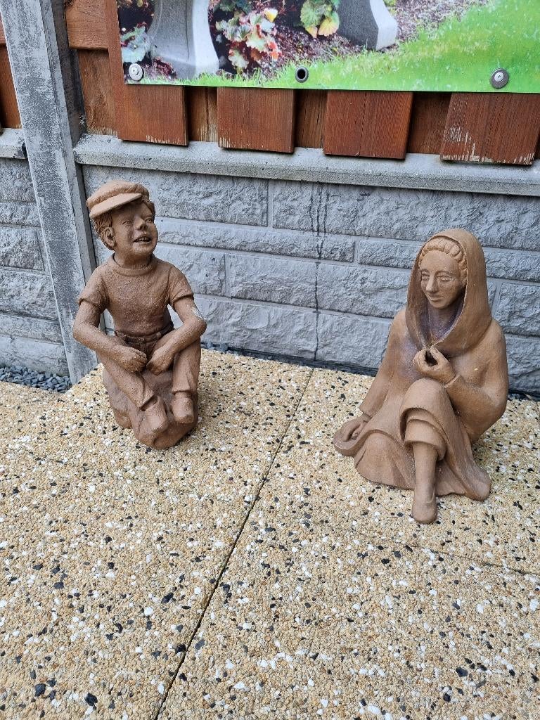 2 beeldjes voor buiten of binnen, Verzamelen, Beelden en Beeldjes, Ophalen, Dier