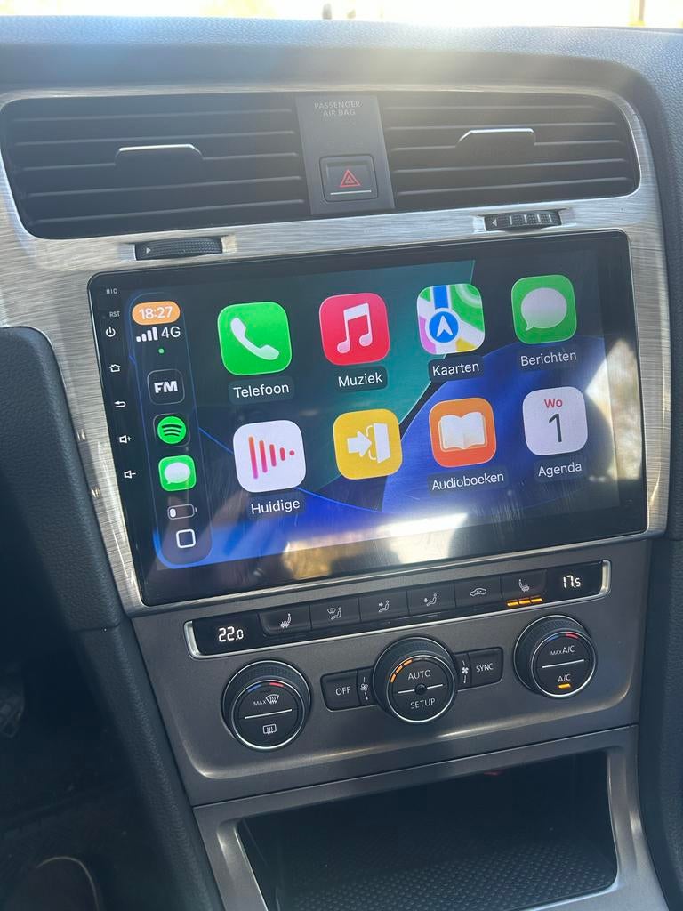Golf 7 Radio met Frame - Apple CarPlay/Android Auto, Auto diversen, Autoradio's, Ophalen of Verzenden, Zo goed als nieuw