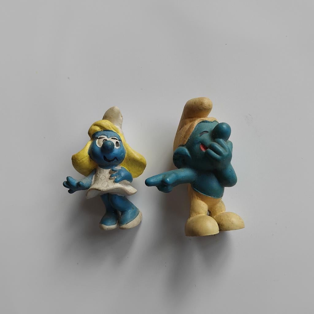 Vintage, oude smurf poppetjes, Verzamelen, Smurfen, Ophalen of Verzenden, Gebruikt, Verschillende Smurfen, Poppetje, Figuurtje of Knuffel