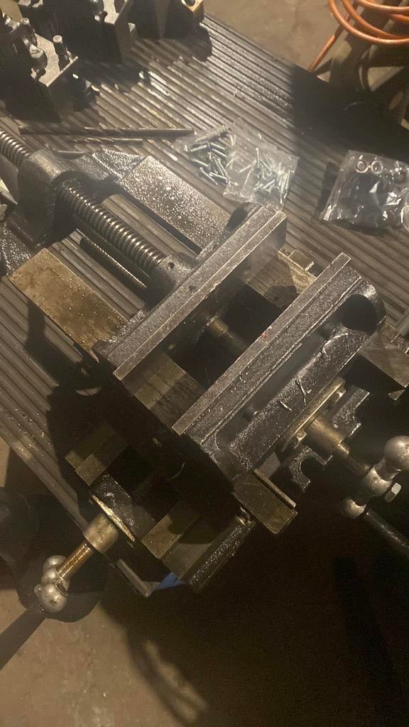 Freesbank x y klem voor kolomboor, Doe-het-zelf en Verbouw, Ophalen of Verzenden, Zo goed als nieuw