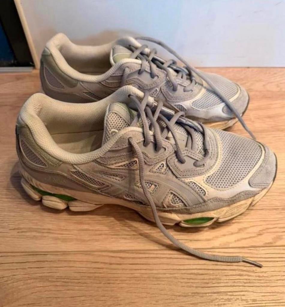 ASICS Gel-NYC Cloud Grey Green maat 41,5, Overige kleuren, Ophalen of Verzenden, Sneakers of Gympen, Zo goed als nieuw