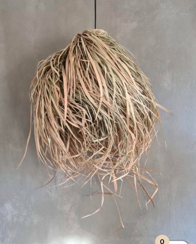 Bohemian Zeegras Hanglamp - Natuurlijke Sfeerverlichting, Ophalen of Verzenden, Nieuw, Overige materialen, Minder dan 50 cm