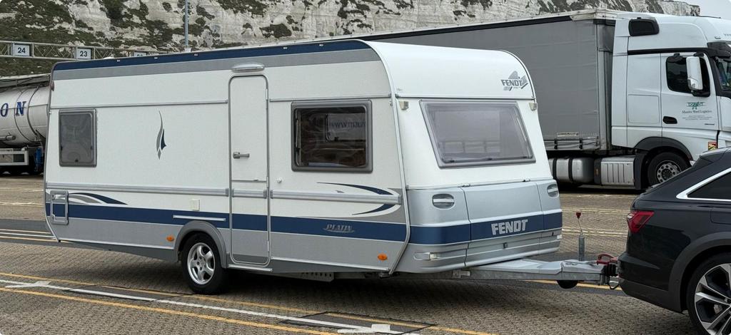 Fendt Platin 510TK Caravan, Schokbreker, Omvormbare zithoek, Bedrijf, Fendt