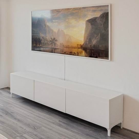 IKEA Besta TV Meubel twv €287 incl. 4 poten & 2 steunpoten, Huis en Inrichting, Kasten | Televisiemeubels, Ophalen, Japandi, Gebruikt