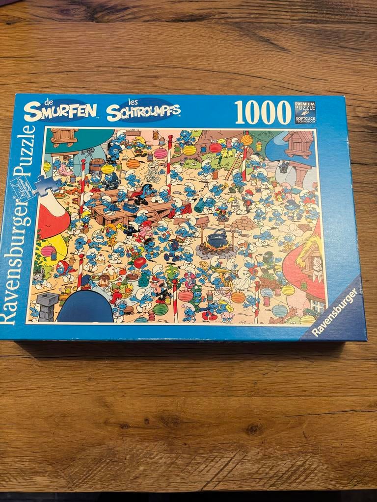 Ravensburger Smurfen puzzel 1000 stukjes, Ophalen of Verzenden, 500 t/m 1500 stukjes, Zo goed als nieuw, Legpuzzel
