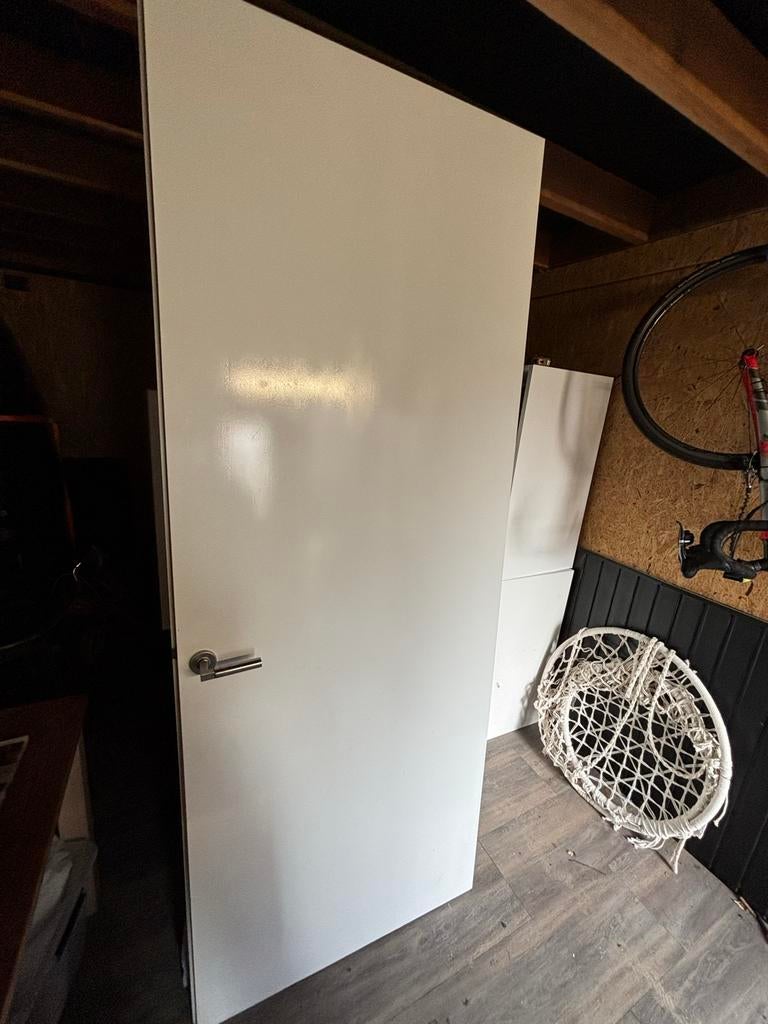 Gratis!! Deur 90x231 cm - Wit, Ophalen, Gebruikt, 80 tot 100 cm, 215 cm of meer