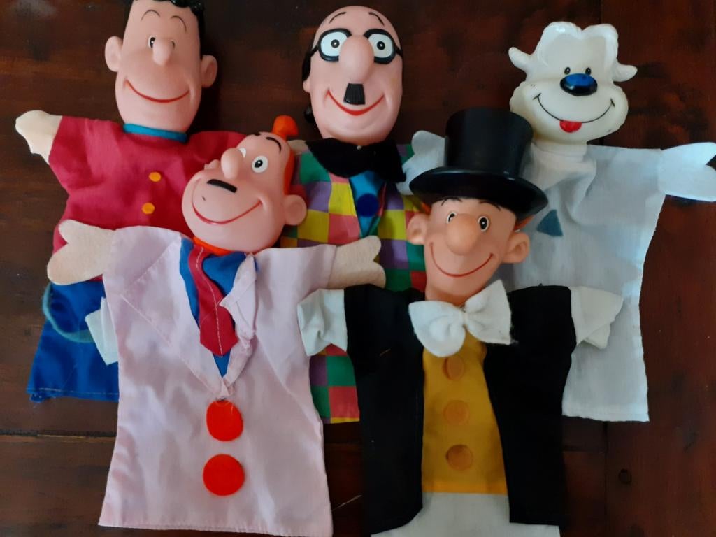 Samson en Gert handpoppen poppenkastpoppen, Ophalen of Verzenden, Zo goed als nieuw, Beeldje of Poppetje