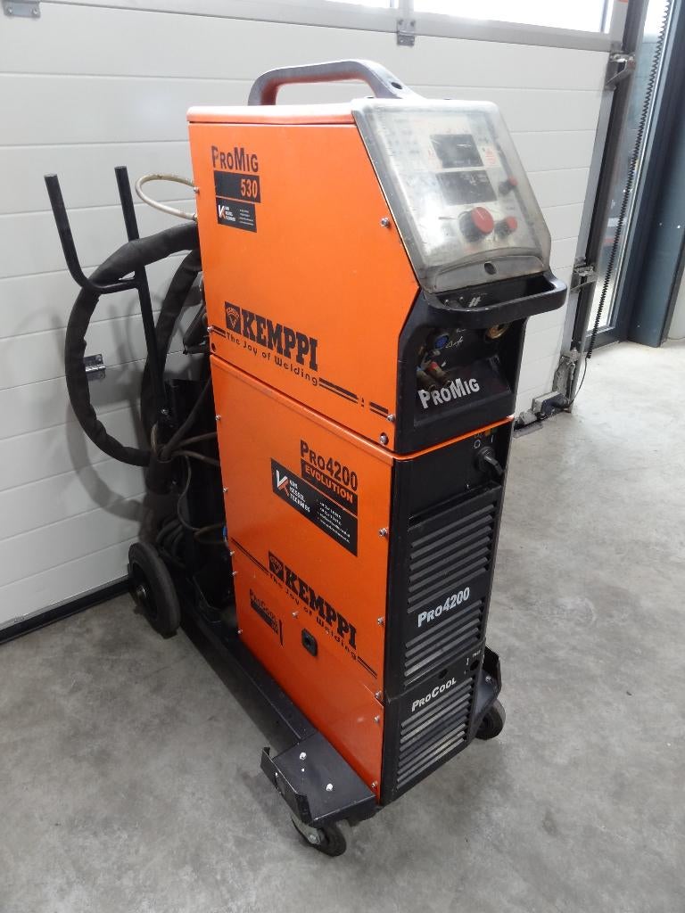 Mig/Mag lasapparaat Kemppi Pro 4200 Evolution WTGK D puls, Ophalen of Verzenden, Zo goed als nieuw, 250 ampère of meer, Co2