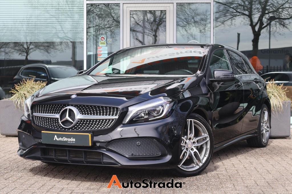 Mercedes A-Klasse A 180 AMG-Line 122pk | Cruise | Airco | Na, Auto's, Gebruikt, 4 cilinders, Met garantie (alle), 1595 cc