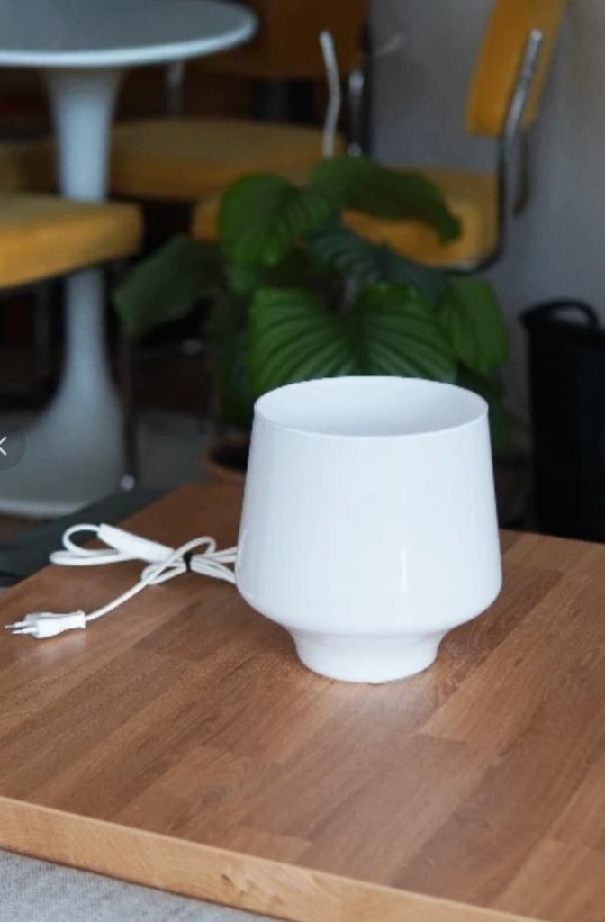 Glazen paddenstoel mushroom ikea vintage tafellamp tokeryd, Scandi, Ophalen of Verzenden, Minder dan 50 cm, Glas