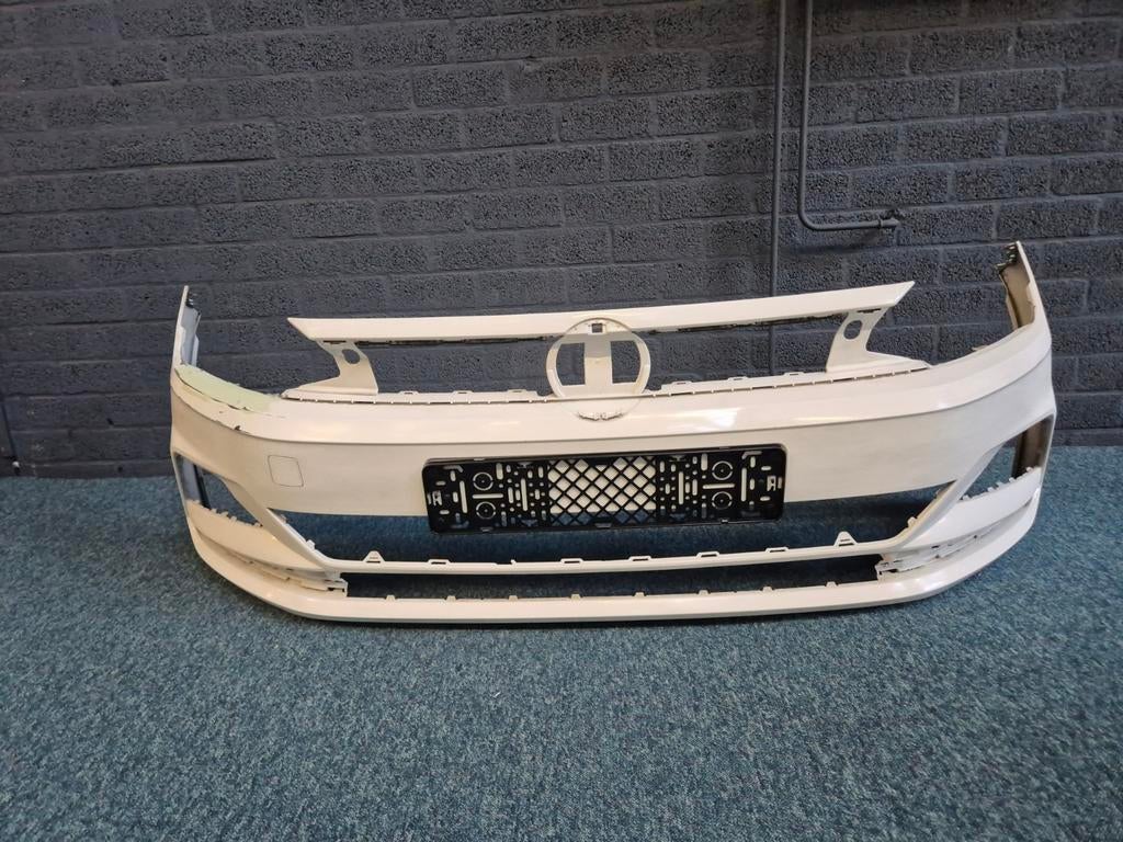 Volkswagen Polo 2G (AW) 2017-2021 Voorbumper Wit, Ophalen of Verzenden, Voor, Volkswagen, Bumper