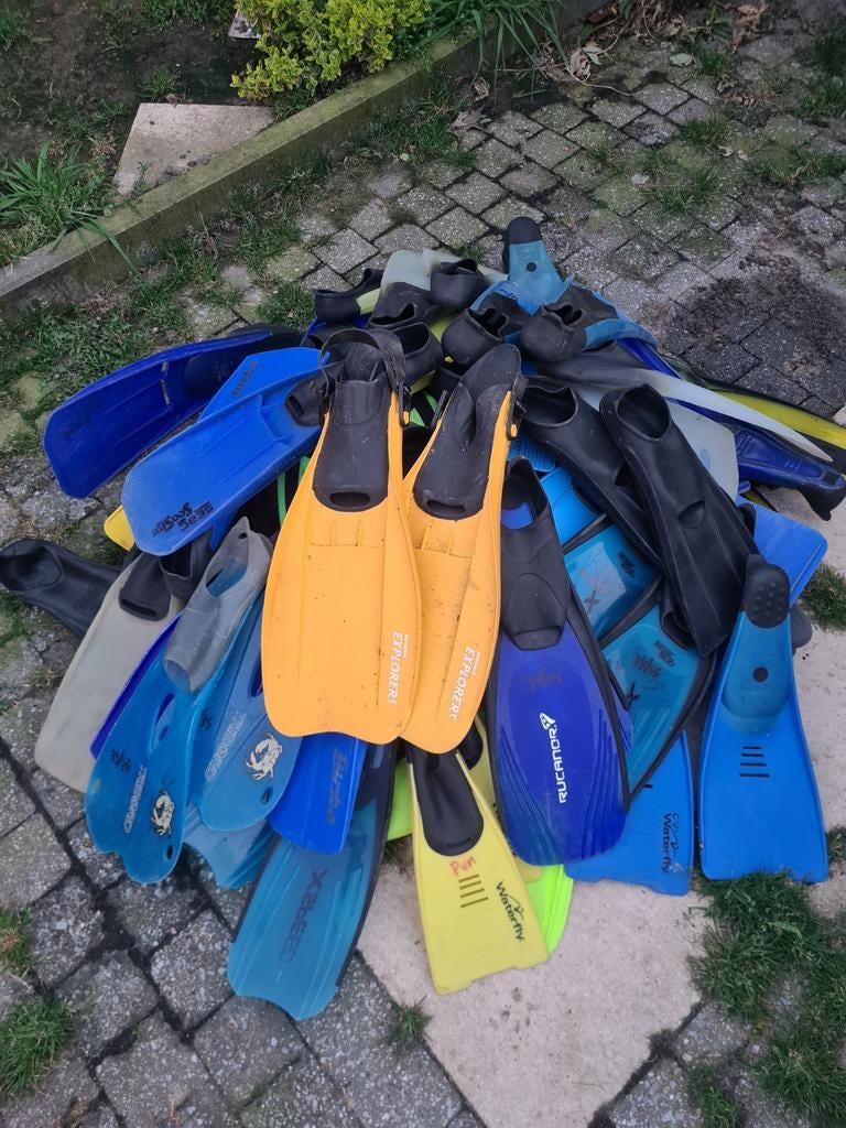 32 paar kleine duikvinnen, met name voor kidzclubz, Ophalen, Zwem- of Duikvliezen