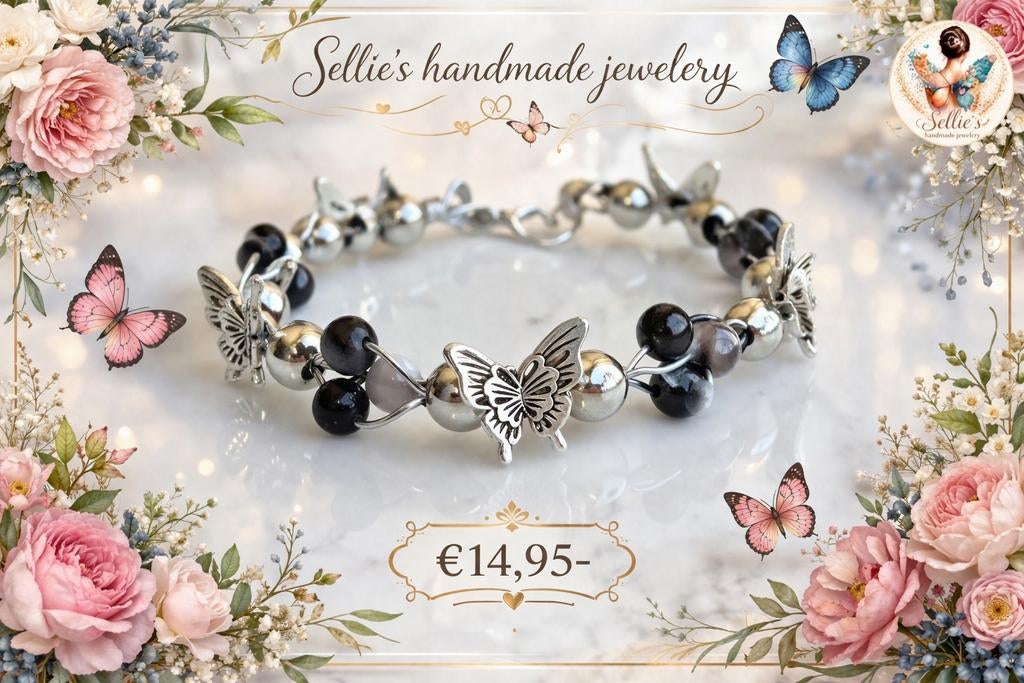 🦋 Sellie's handmade jewelery 🦋, Overige materialen, Nieuw, Ophalen of Verzenden, Met bedels of kralen