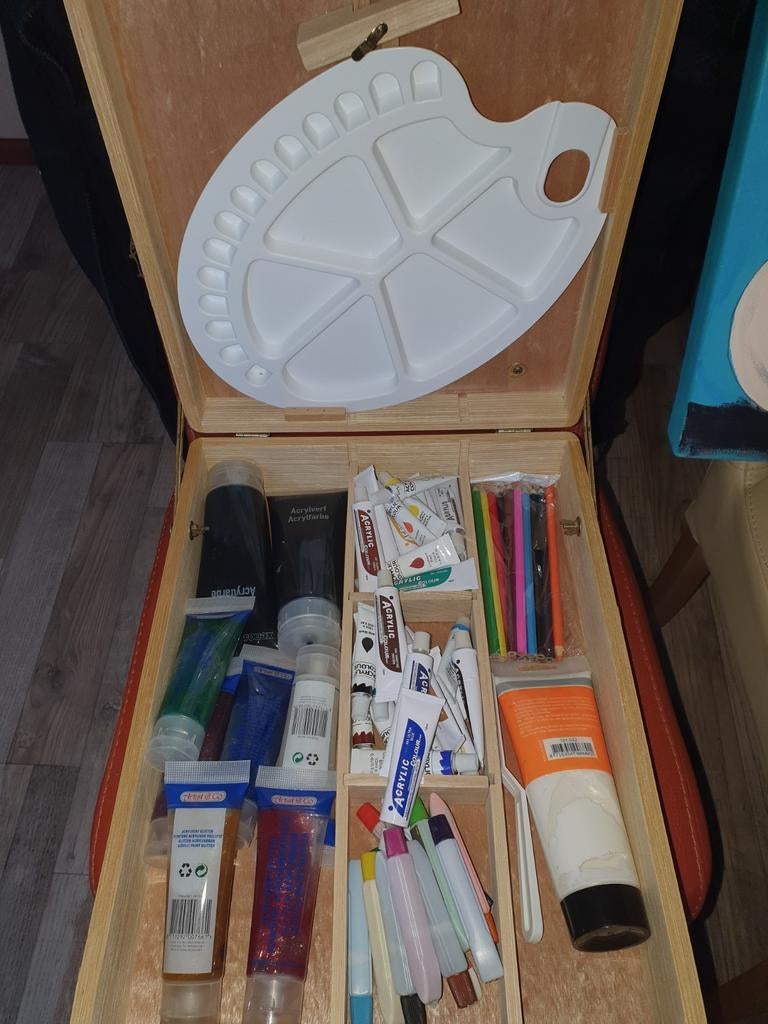 Schilder kist met inhoud nieuw, Ophalen, Nieuw, Ezel