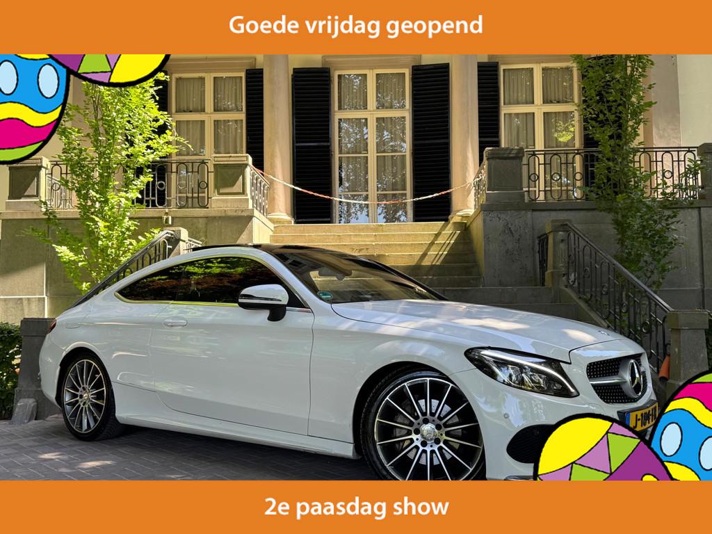 Mercedes-Benz C-klasse Coupé 180 AMG Line Panoramadak Navi, Automaat, Achterwielaandrijving, 4 stoelen, Wit