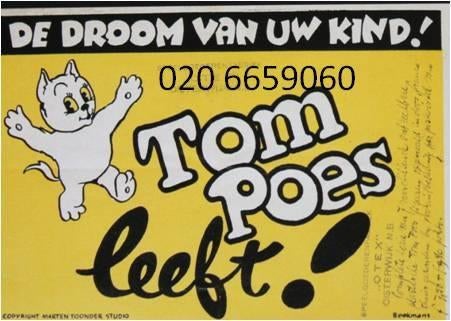 zoek oud Toonder Bommel Tom Poes leeft Otex folder 1940 1950, Gelezen, Folder, Marten Toonder, Ophalen of Verzenden
