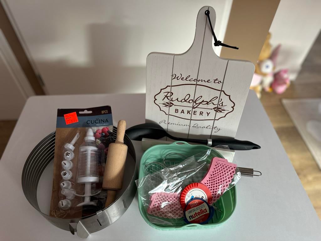 Bakset Rudolph's Bakery & meer - Nieuw & gebruikt, Ophalen, Zo goed als nieuw