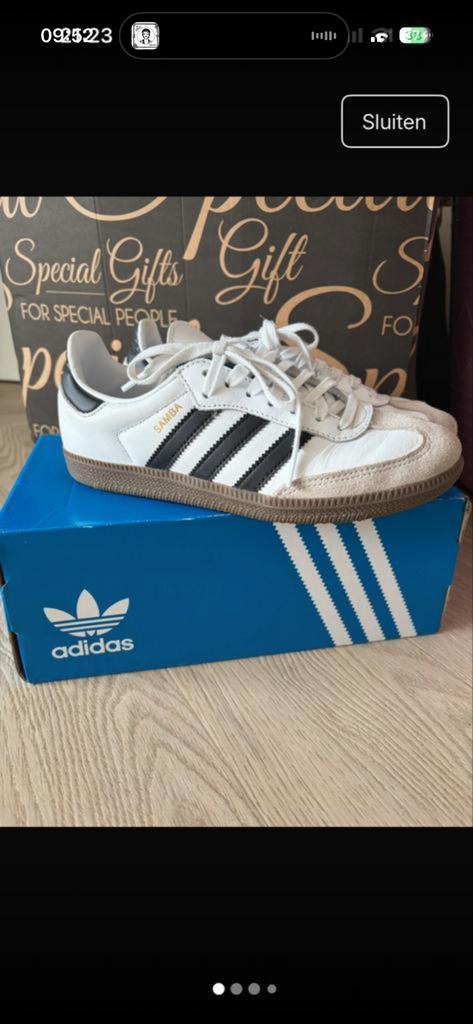 Adidas Samba sneakers maat 36, Wit, Ophalen of Verzenden, Sneakers of Gympen, Zo goed als nieuw