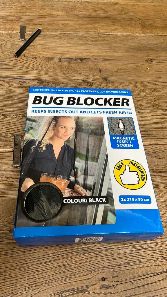 Magnetisch hor insectenhor deur nieuw in verpakking210x50 cm, Ophalen, ., Zo goed als nieuw, .