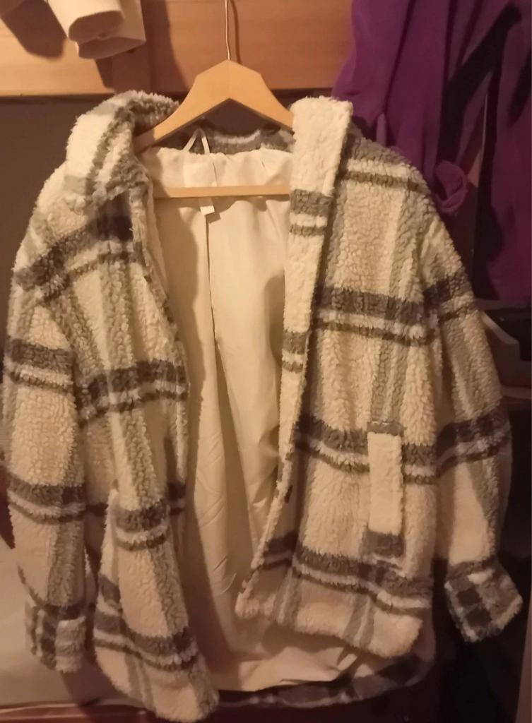 H&M wollen herfst jas maat XS, Kleding | Dames, H&M, Ophalen of Verzenden, Zo goed als nieuw, Maat 34 (XS) of kleiner