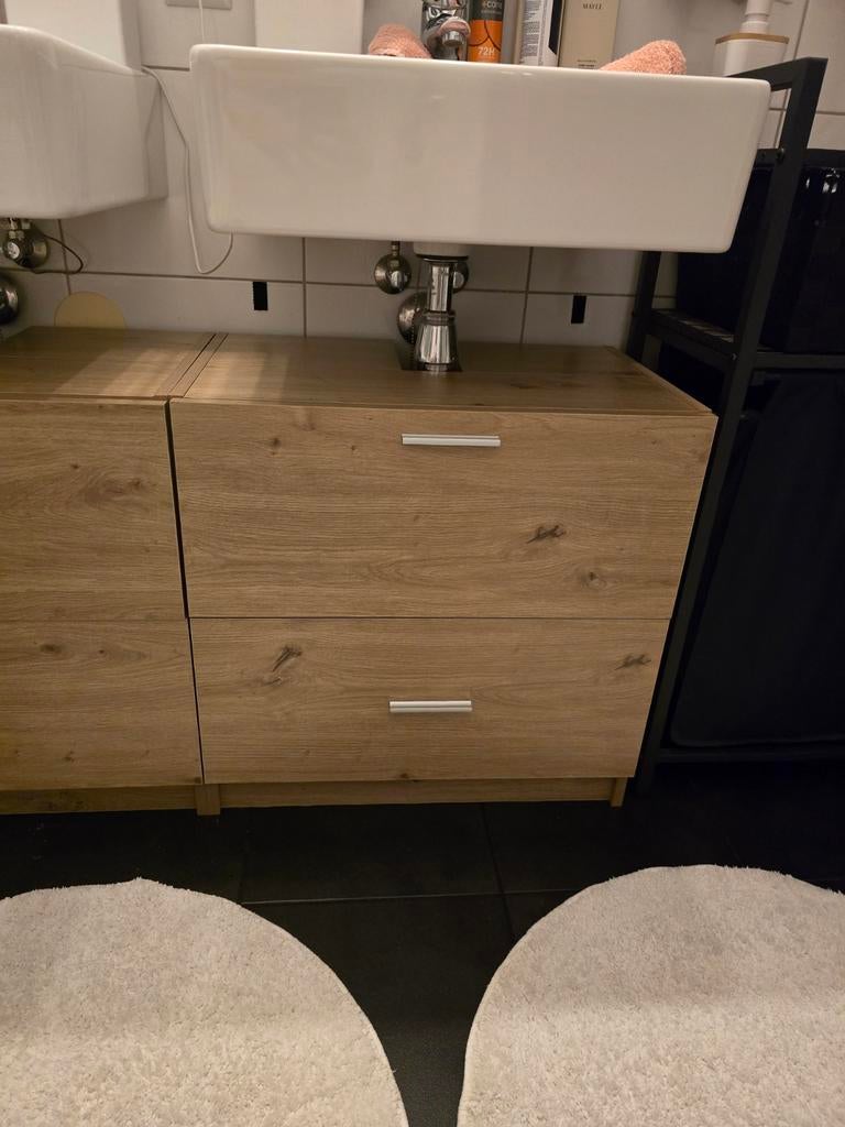 Nieuwe eiken badkamerkast/wastafelkast in doos, Huis en Inrichting, Badkamer | Badkamermeubels, Ophalen, Nieuw, 50 tot 100 cm